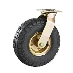 gold-color-pneumatic-casters-wheels