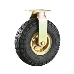 golden-color-pneumatic-casters-wheels